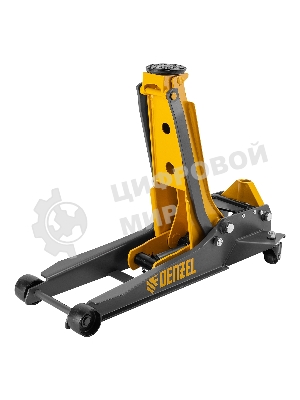 Домкрат гидравлический подкатной Denzel 3 т, 85-610 мм, быстрый подъем, низ. подхват, проф, SUV