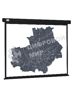 Экран Cactus 152x203см Wallscreen CS-PSW-152X203-BK 4:3 настенно-потолочный рулонный черный