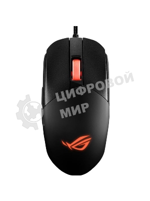 Мышь проводная ASUS P518 ROG STRIX IMPACT III черный, 12000 dpi, USB, кнопки - 5