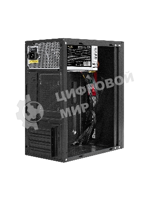 Компьютерный корпус Minitower ExeGate BAA-403-UNS500 (mATX, БП UNS500 с вент. 12см, 2*USB, HD Audio, черный)
