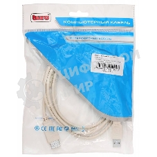 Кабель-удлинитель USB2.0 Buro USB2.0-AM-AF-1.8M-MG A(m)/A(f) (1.8м) феррит.кольца