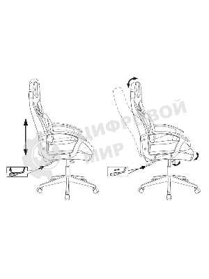 Кресло игровое Zombie DRIVER черный/белый, искусственная кожа, с подголов. крестовина пластик