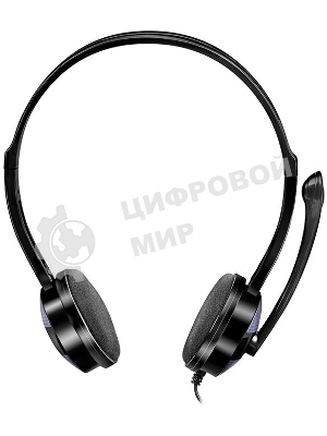 Гарнитура проводная мультимедийная с микрофоном SVEN AP-151MV, черный