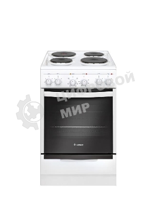 Плита электрическая Gefest 5140-02 белый, конфорок 4 электрических, духовка 55 л, 50 см x 85 см x 58.5 см