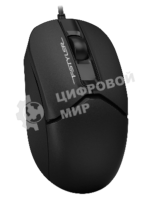 Мышь проводная A4Tech Fstyler FM12S черный, 1200 dpi, USB, кнопки - 3