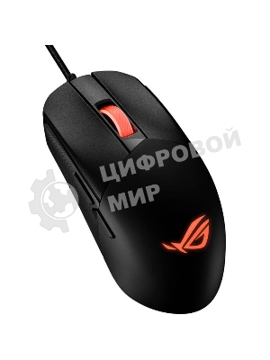 Мышь проводная ASUS P518 ROG STRIX IMPACT III черный, 12000 dpi, USB, кнопки - 5