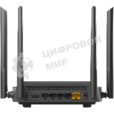 Роутер беспроводной D-Link DIR-825/RU/R7 (DIR-825/RU/R7A) AC1200 10/100/1000BASE-T черный