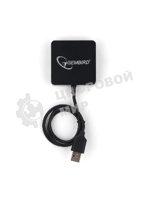 Концентратор USB 2.0 Gembird UHB-242, 4 порта, блистер, черный