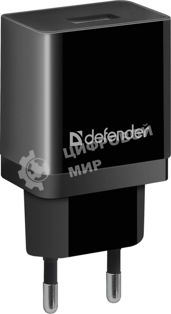 Сетевой адаптер Defender 1xUSB, 5V/2.1А, пакет, черный (EPA-10)