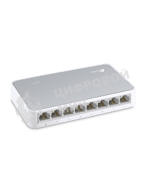 Коммутатор TP-Link SOHO TL-SF1008D Коммутатор 8-port 10/100M mini Desktop Switch, 8 10/100M RJ45 ports, Plastic case
