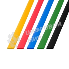 Термоусаживаемые трубки Rexant 8,0/4,0 мм, набор пять цветов, упаковка 50 шт. по 1 м