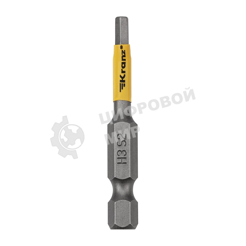 Бита шестигранная для шуруповерта Kranz HEX3х50 мм (2 шт./уп.)