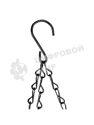 Кашпо подвесное с декором Palisad с кокосовой корзиной, диаметр, 30 см