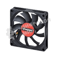 Вентилятор для корпуса ExeGate EX08015S3P черный, 80 мм, 2000 об/мин, 20.5 дБ, 3 pin