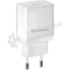Сетевой адаптер питания Defender 1xUSB, 5V/2.1А, белый, пакет (EPA-10)