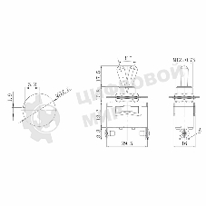 Тумблер Rexant 250V 15А (2c) ON-OFF однополюсный