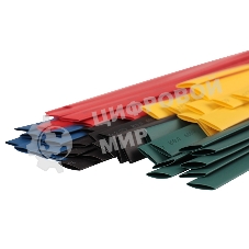 Термоусаживаемые трубки Rexant 8,0/4,0 мм, набор пять цветов, упаковка 50 шт. по 1 м