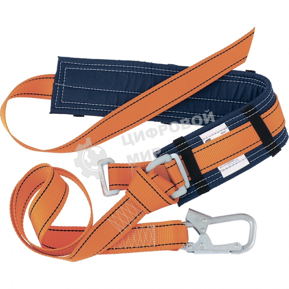 Удерживающая привязь Сибртех УП I, безлямочная, А-строп из синтетической ленты