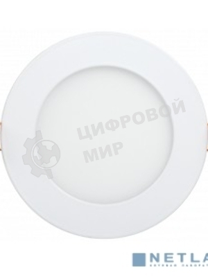 Светильник ДВО IEK LDVO0-1605-1-12-K02 1605 белый круг LED 12Вт 4000K IP20 алюм. корпус, диам 170 мм