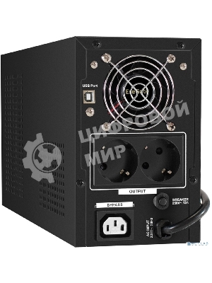 Источник бесперебойного питания ExeGate SineTower SN-1500.LCD.AVR.2SH.1C13.USB 1500VA/1200W, чистая синусоида, LCD дисплей, AVR, 2*Schuko+1*C13, USB, линейно-интерактивный, черный