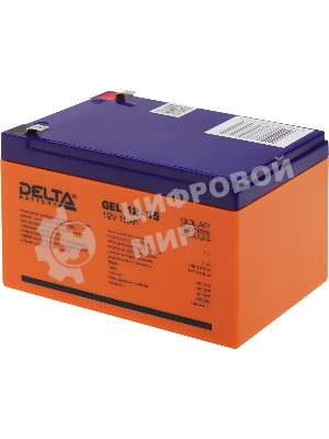 Батарея Delta GEL 12-15 (12V/15А·ч) свинцово- кислотный аккумулятор