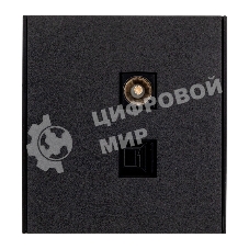 Розетка телевизионная Kranz STRONG компьютерная RJ45 кат6 + TV с/у антрацит