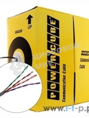 Кабель Cablexpert, UTP5e, 4 пары, 0.40 мм, CCA, однож., 305 м, серый UPC-5040E-SOL 