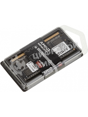 Оперативная память AMD Radeon R5 Entertainment Series, DDR3L, 8GB (1x8GB), 1600 MHz, CL11, без радиатора, черный, SO-DIMM