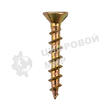 Саморез оконный Kranz острый, 4.1х25, желтый цинк, упаковка поставщика (12 000 шт.)