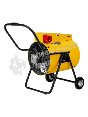 Тепловая пушка Denzel SFH-15000, 400 В, желтый, 120/9000/15000 Вт, 150 м2, термостат