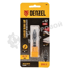 Борфреза по металлу Denzel твердосплавная, параболическая, тип-F, 12 мм