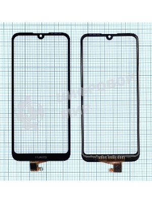 Сенсорное стекло (тачскрин) для Huawei Y6 2019, черное