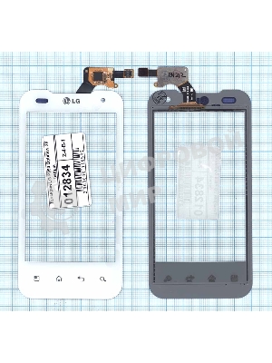 Сенсорное стекло (тачскрин) для LG P990 Optimus 2X, белое
