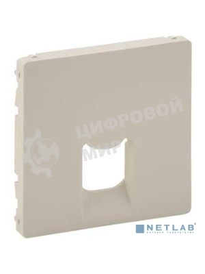Лицевая панель для одиночных телефонных/информационных розеток. Слоновая кость Valena LIFE. 