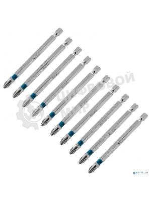 Набор бит Gross 11379 PH2х90, сталь S2, 10 шт.