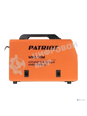 Полуавтомат сварочный инверторный PATRIOT WMA 175M MIG/MAG/MMA, полуавтоматическая сварка в среде газа (MIG/MAG) стальной и флюсовой проволокой 0.6/0.8 мм, сварка электродом (MMA) до 4мм, сварочный ток в режиме MIG: 40-170А; сварочный ток в режиме MMA: 40-170А; ПВ при макс. токе: 60%