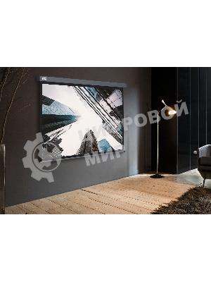 Экран Cactus 183x244см Wallscreen CS-PSW-183X244-SG 4:3 настенно-потолочный рулонный серый