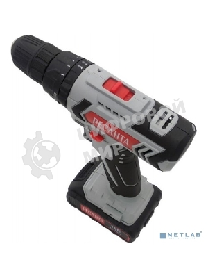 Дрель-шуруповерт Ресанта ДА-18-2ЛК-У, 18 В, 2 Ач, 50 Нм, щеточный