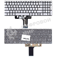Клавиатура для ноутбука HP Pavilion 15-EG 15-EH серебристая