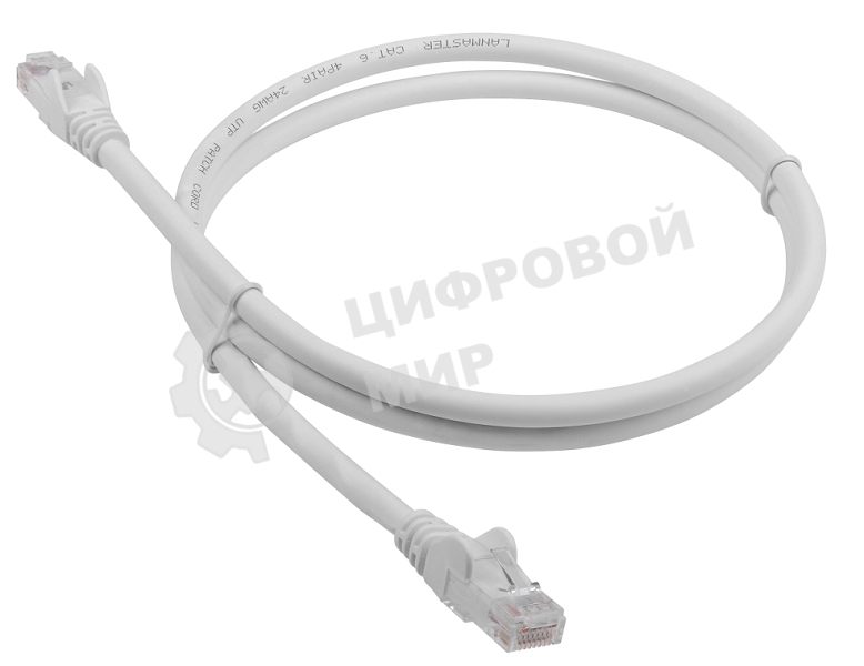 Патч-корд LANMASTER LSZH UTP cat.6, 3.0 м, серый