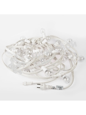 Гирлянда Neon-night LED Galaxy Bulb String 10м, белый каучук, 25 лампx6 LED красный, влагостойкая IP65