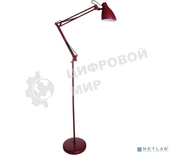 Светильник напольный, торшер, Camelion KD-332 C04 красный (230V, 40W, E27)