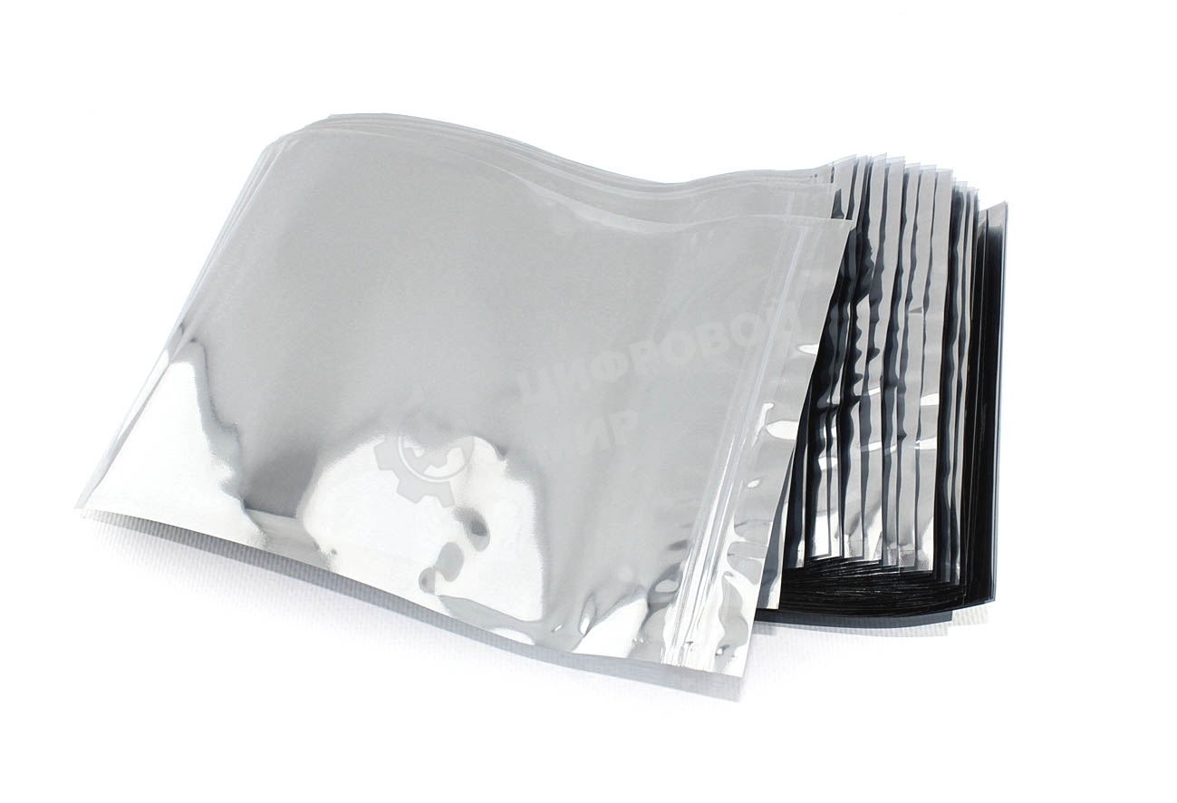 Упаковка 100 шт. антистатических пакетов с зип-локом 17х23см