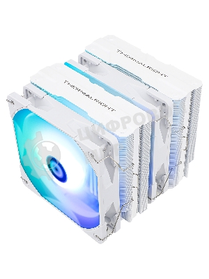 Устройство охлаждения(кулер) Thermalright Peerless Assassin 120 White ARGb Soc-AM5/AM4/1151/1200/2066/2011/1700 белый 4-pin 25.6dB Al+Cu 750gr Ret (PA120-WH-ARGb)