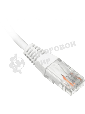 Патч-корд LANMASTER UTP TWT-45-45-0.5-WH вилка RJ-45-вилка RJ-45 cat.5е 0.5м белый ПВХ
