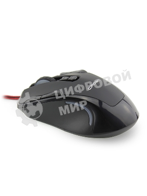 Мышь проводная Crown Gaming CMXG-804 черный, 2000 dpi, USB, кнопки - 9