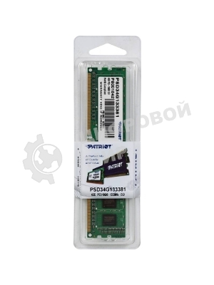 Оперативная память Patriot, DDR3, 4GB (1x4 GB), 1333 MHz, CL9, DIMM