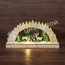 Деревянная фигурка Neon-night с подсветкой 