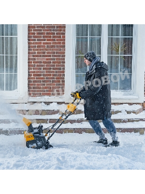Снегоуборочная машина аккумуляторная Denzel, ESB-460-0, Li-Ion, 36В