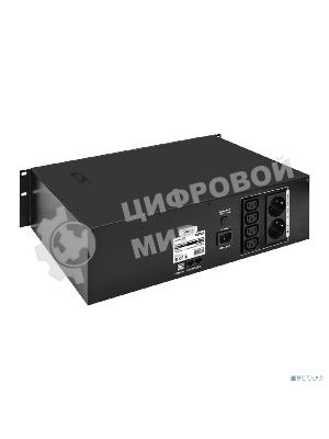 Источник бесперебойного питания ExeGate EX293056RUS ServerRM UNL-1500.LCD.AVR.2SH.4C13.RJ.USB.3U 1500VA/900W, LCD, AVR, 2*Schuko+4*C13, RJ45/11, USB, 3U, установка в стойку, черный